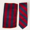 Красно-синий комплект из галстука и нагрудного платка. Арт.:10-17