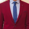 Бордовый мужской пиджак слим-фит. Арт.:2-546-2