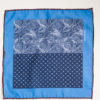 Синий платок с цветочным принтом. Арт.:11-15