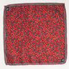 Бордовый нагрудный платок с принтом. Арт.:11-24