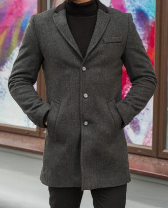 Кашемировое мужское пальто. Арт.:1-581-10