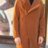 Стильное мужское пальто горчичного цвета. Арт.:1-589-6
