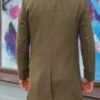 Классическое мужское пальто зеленого цвета. Арт.:1-591-2