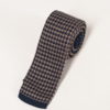 Вязаный галстук с мелким принтом. Арт.:10-24