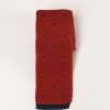 Коричневый  галстук с мелким принтом. Арт.:10-33