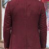 Мужской бордовый пиджак без подкладки. Арт.:2-580-5