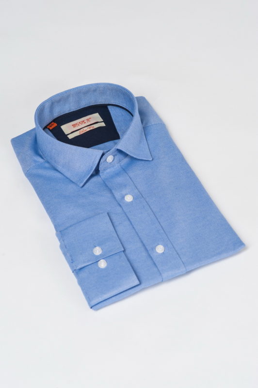 Голубая рубашка из хлопка. Арт.:5-518-3