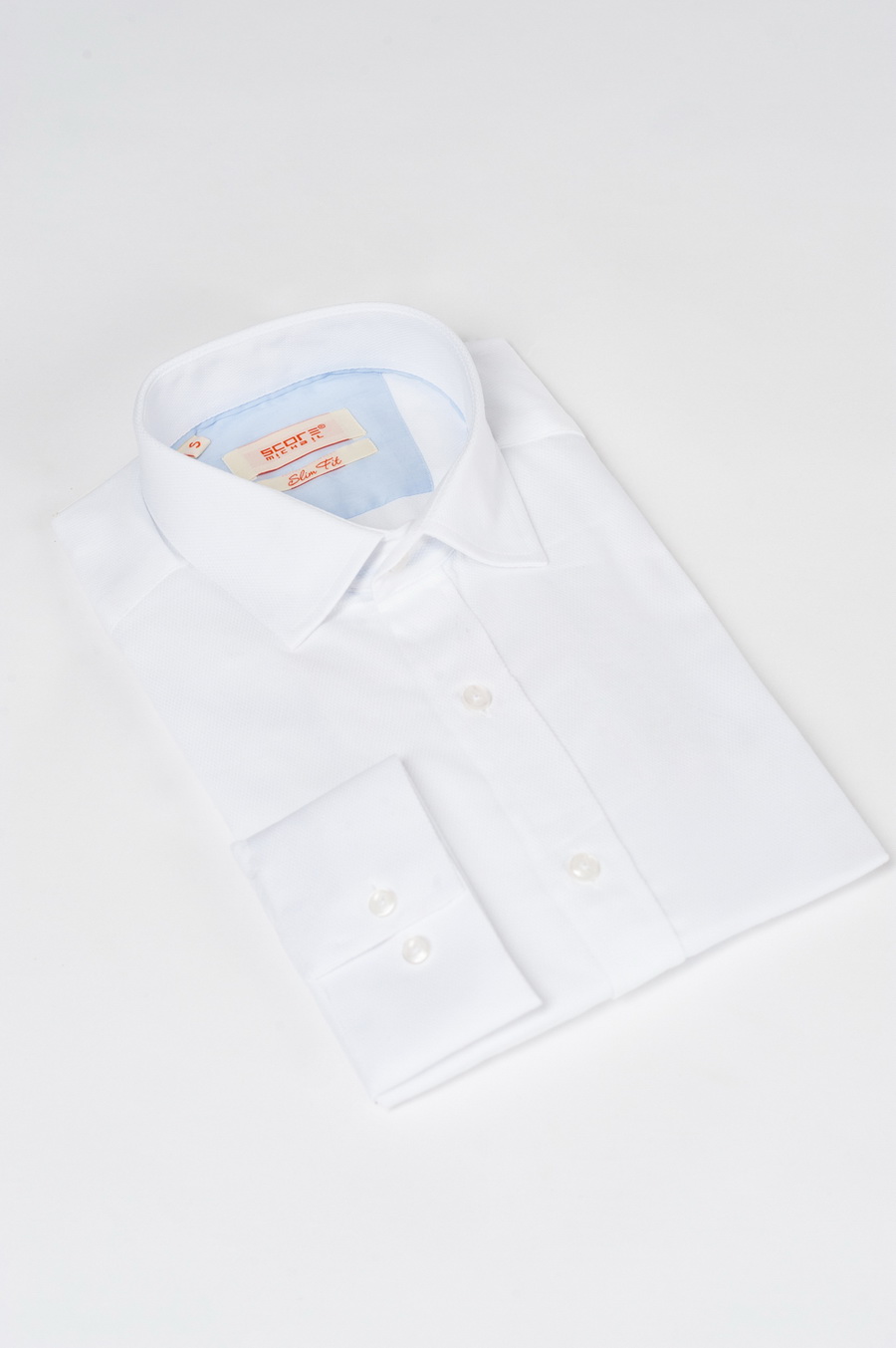 Приталенная рубашка белого цвета. Арт.:5-523-3