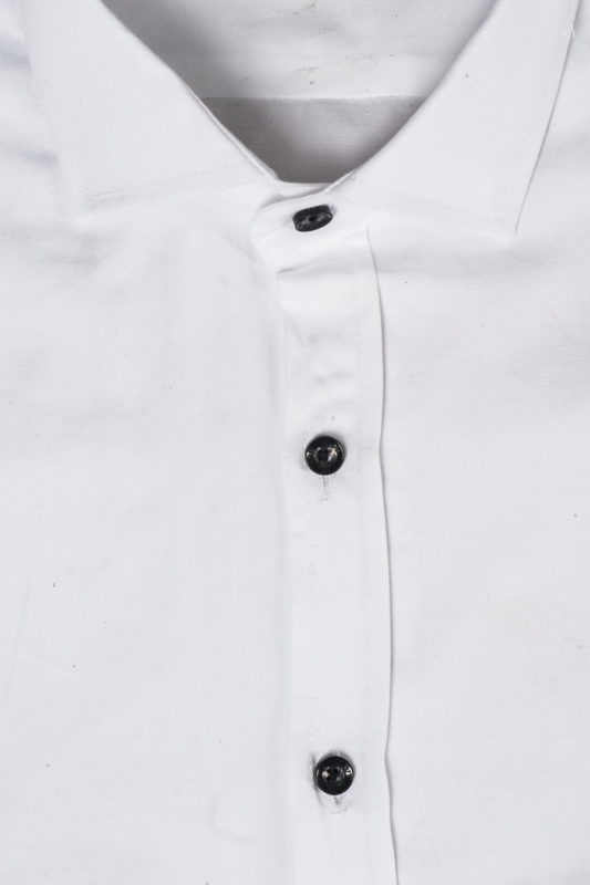 Белая рубашка с воротником-стойкой. Арт.:5-515-8