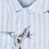 Оригинальная голубая рубашка с аистами. Арт.:5-506-26