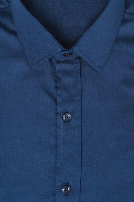 Синяя приталенная рубашка. Арт.:5-501-8