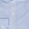 Приталенная голубая рубашка в вертикальную полоску. Арт.:5-529-3
