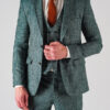 Мужской зеленый костюм-тройка. Арт.:4-601-24