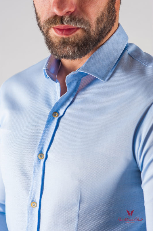 Голубая мужская рубашка. Арт.:5-608-8