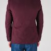 Приталенный мужской пиджак бордового цвета. Арт.:2-608-3