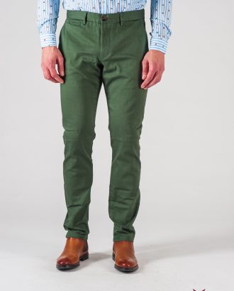 Мужские брюки зеленого цвета. Арт.:6-612-2