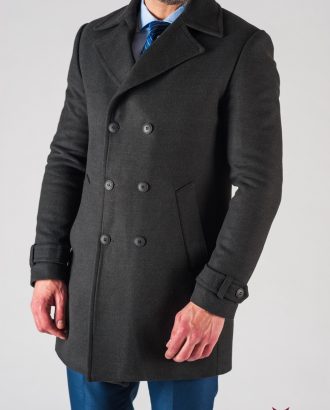 Зимнее мужское пальто из кашемира. Арт.:1-610-10