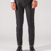 Черные мужские брюки укороченной длины. Арт.:6-703-3