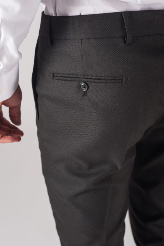 Черные мужские брюки укороченной длины. Арт.:6-703-3