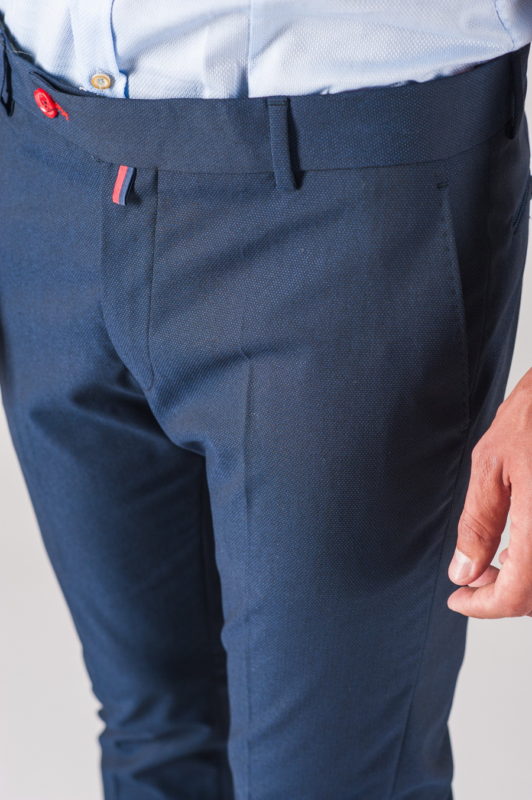 Мужские брюки синего цвета. Арт.:6-713-3