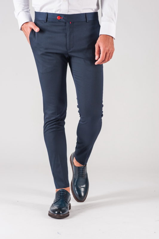 Темно-синие мужские брюки. Арт.:6-722-3