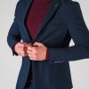 Темно-синий мужской пиджак в стиле кэжуал. Арт.:2-621-5