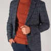 Мужской пиджак в ломанную клетку в стиле кэжуал. Арт.:2-730-5