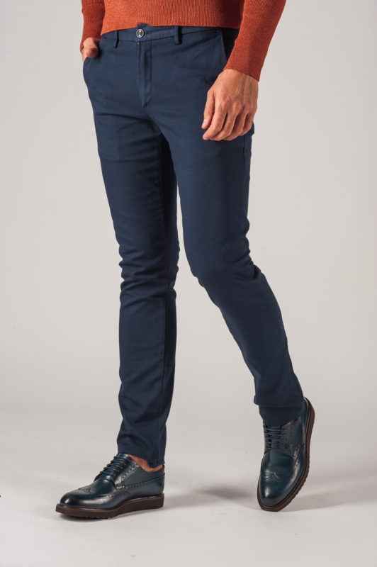 Темно-синие мужские брюки на каждый день. Арт.:6-736-2
