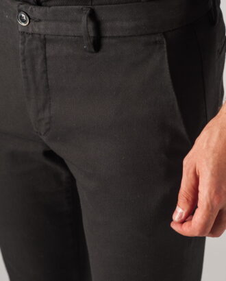 Черные мужские брюки без стрелок. Арт.:6-751-2