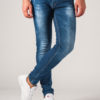 Мужские джинсы с потертостями синего цвета. Арт.:7-761