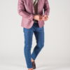 Приталенный мужской пиджак лилового цвета. Арт.:2-802-22