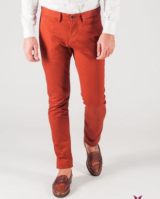 Мужские брюки терракотового цвета. Арт.:6-806-2
