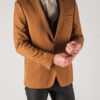 Мужской кэжуал пиджак горчичного цвета. Арт.:2-813-9
