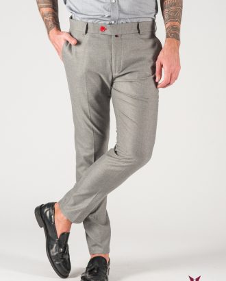 Серые укороченные мужские брюки. Арт.:6-828-3