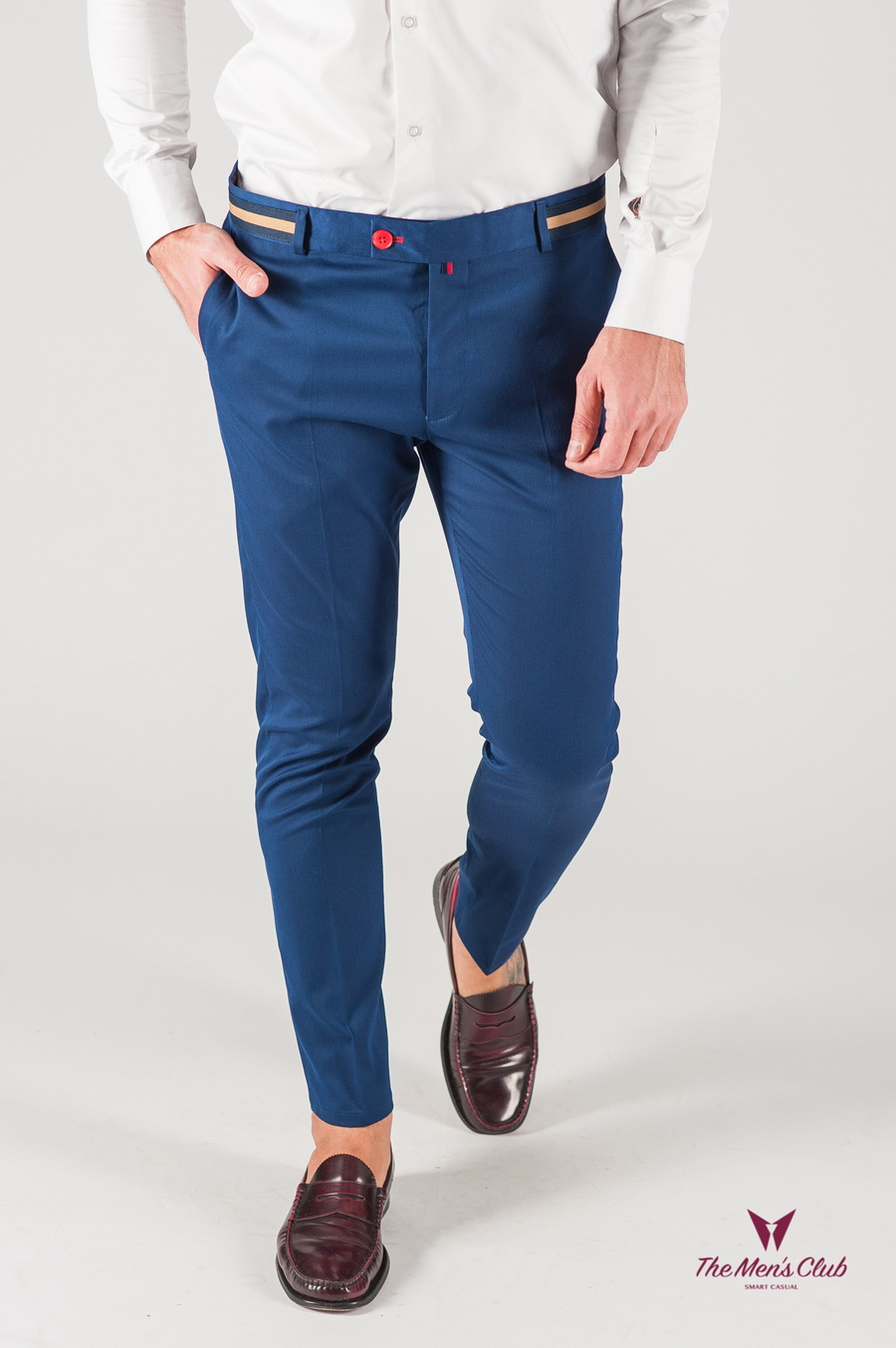 Синие мужские брюки со стрелками. Арт.:6-833-3 – купить в магазине мужскойодежды Smartcasuals