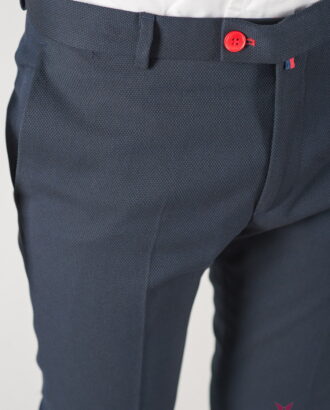 Мужские укороченные брюки синего цвета. Арт.:6-838-3