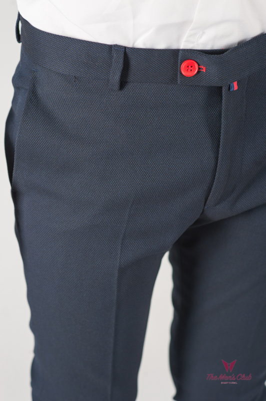 Мужские укороченные брюки синего цвета. Арт.:6-838-3