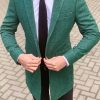 Мужское зеленое пальто. Арт.: 1-929-3