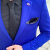 Мужской пиджак ярко-синего цвета. Арт.: 2-913-1