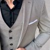 Мужской костюм-тройка серого цвета Арт.: 4-942-3