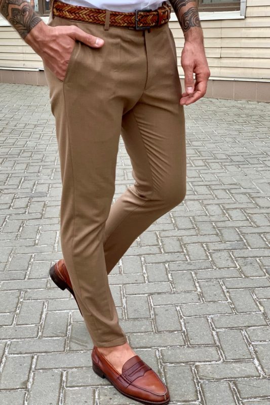 Мужские брюки коричневого цвета. Арт.:6-950-3