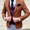Терракотовый мужской пиджак. Арт.:2-1035-5