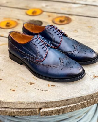 Модная мужская обувь синего-цвета. Арт.: 14-1105