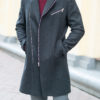Молодежное пальто черного цвета. Арт.:1-1204-2