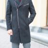 Молодежное пальто черного цвета. Арт.:1-1204-2