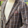 Мужской пиджак коричневого цвета в клетку. Арт.:2-1259-3