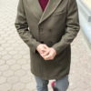 Облегченное мужское пальто зеленого цвета. Арт.:1-1267-3