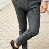 Зауженные мужские брюки серого цвета. Арт.:6-1272-3