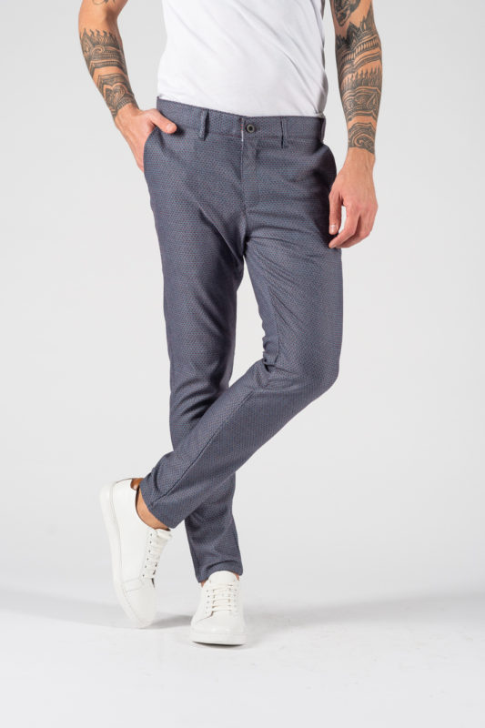 Мужские брюки синего цвета. Арт.:6-1226-30
