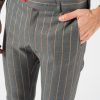 Полосатые мужские брюки серого цвета. Арт.:6-1228-3